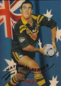 1996 Dynamic ARL Series 1 - National Heroes #NH1 Andrew Johns Front